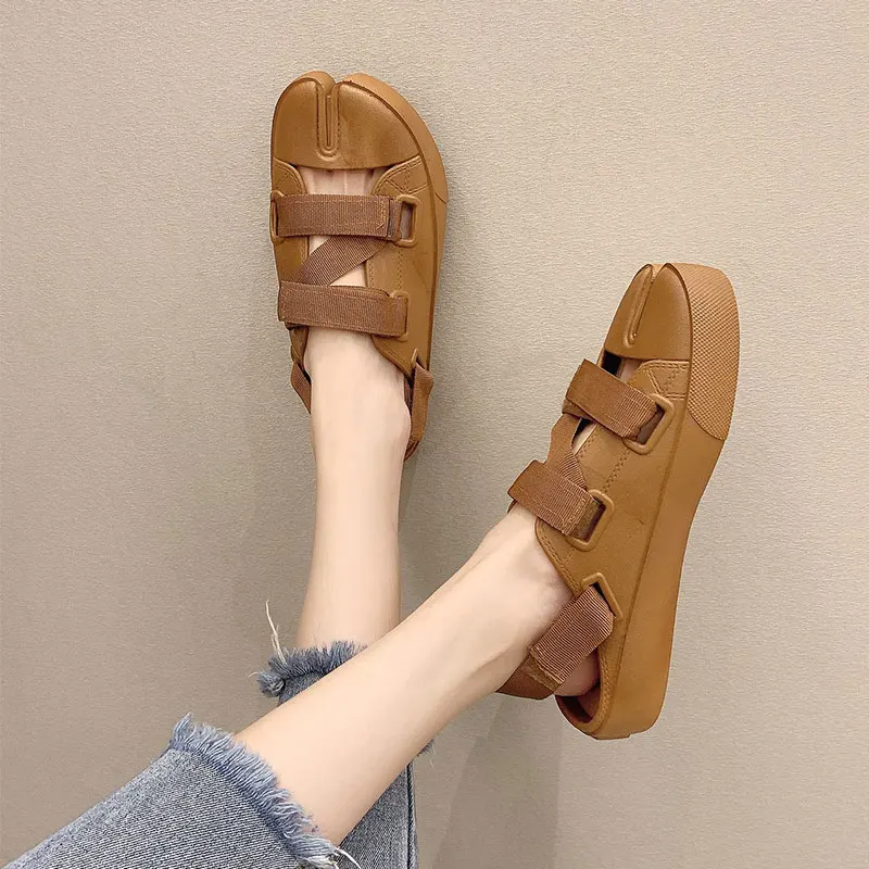 

2021 Sandals Black Shoes for Women Strappy Heels Large Size All-Match New Beige Elastic Band Big Summer Low Fashion Girls