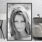 Горячая София Лорен черно-белая актриса кино женщина художественная Живопись Холст Плакаты и принты абстрактное декоративное домашнее украшение квадро