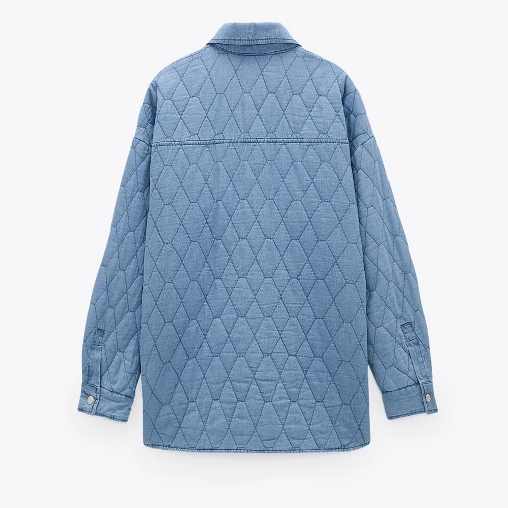 

2021 summer new casual loose long-sleeved cotton-padded clothes women's denim jacket jacket