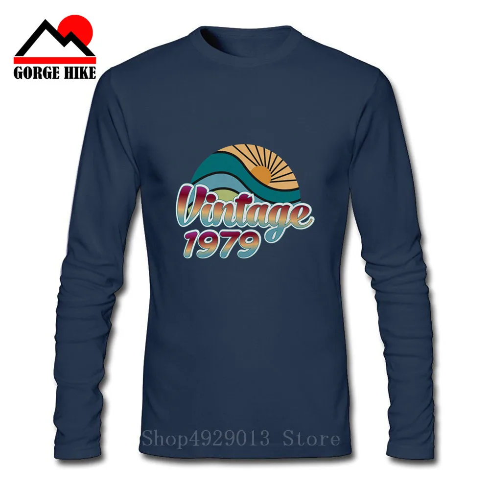Коллекция 2019 года винтажные 1979 футболки для дня рождения 40 лет подарки Мужская