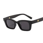 Солнцезащитные очки Квадратные женские в винтажном стиле, брендовые дизайнерские очки кошачий глаз в стиле ретро, модные маленькие очки