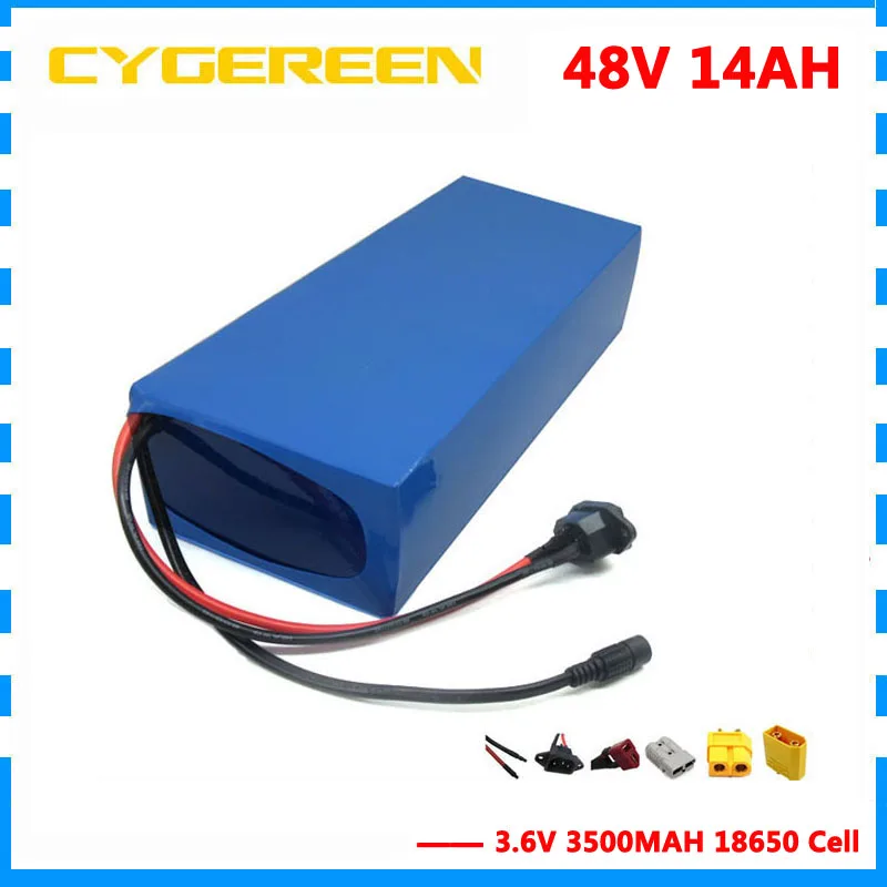 Таможенной пошлины 48 V 14AH электрический велосипед батареи 750W 48 V аккумулятор использовать INR18650 35E 3500 мАч ячейки с 20A BMS 2A Зарядное устройство