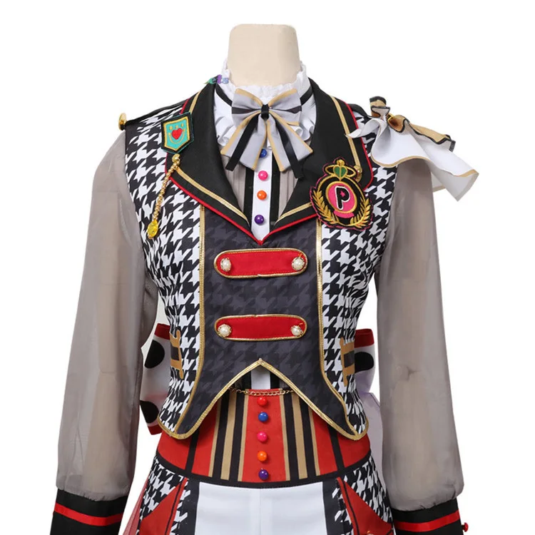Zhomecos Amine BanG Dream poppin вечерние костюмы для косплея Toyama Kasumi Ichigaya Arisa полный комплект