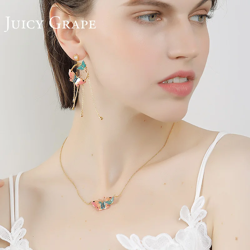 Ожерелье с чувствительным дизайном в виде винограда женская простая маленькая