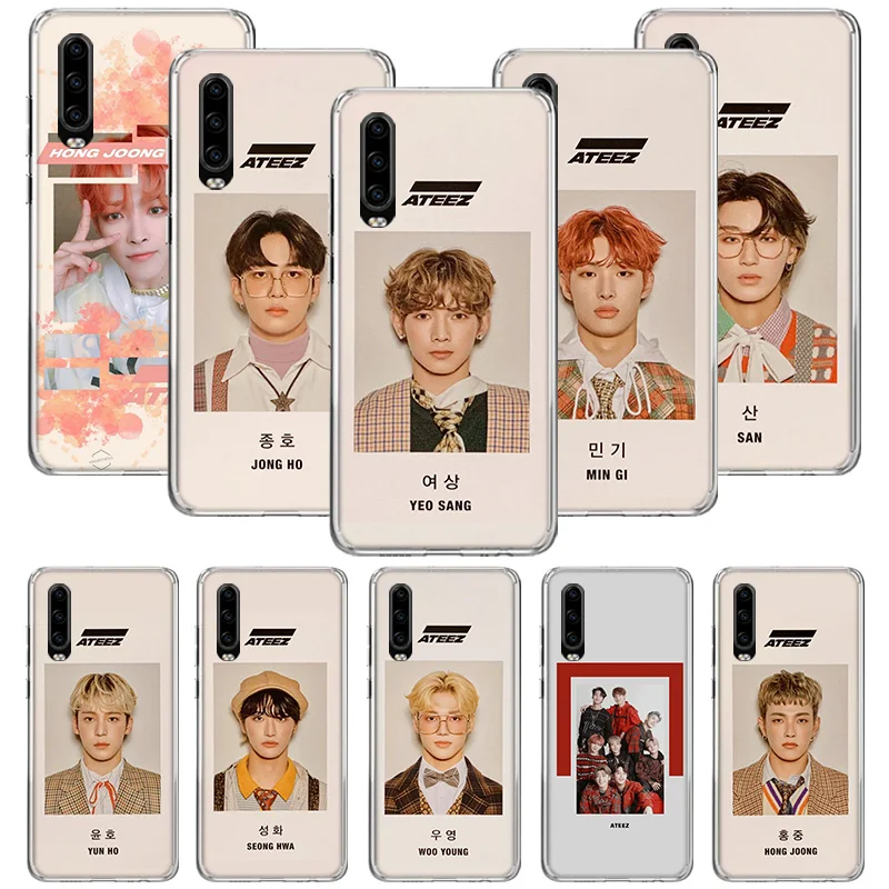 Силиконовый чехол для телефона Ateez Kpop Song Mingi Huawei P50 P40 P30 Pro P20 P10 Lite Mate 40 30 20 10 |