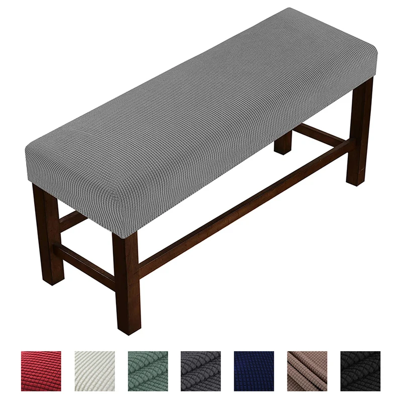 

Elastic Long Bench Covers 14 Colors Without Armrest Tight Wrap Couch Cover Stretch Flexible Slipcovers For Home Hotel Banquet