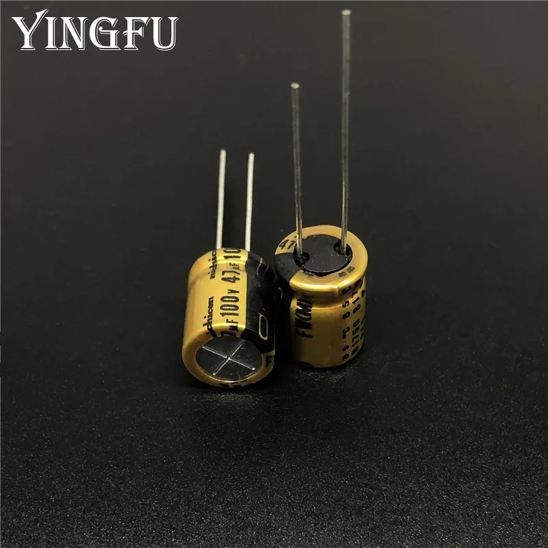 

5pcs/50pcs 47uF 100V NICHICON FW Series 10x12.5mm 100V47uF HiFi Audio Capacitor