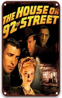 the house on 92nd street 1945 tin signs vintage movies poster art group for wall art party kitchen decor bathroom 8x12 inches