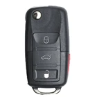 Флип-устройство Keyecu NBG92596263 1J0 959 753 AM 1J0 959 753 DC 4 кнопки ID48 для VW Beetle Golf Passat Jetta GTI