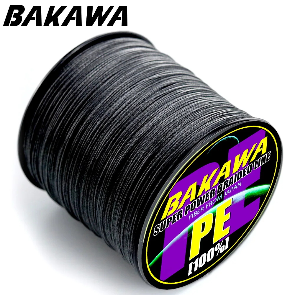 BAKAWA четырехжильная плетеная рыболовная леска 500 м для ловли карпа качественный