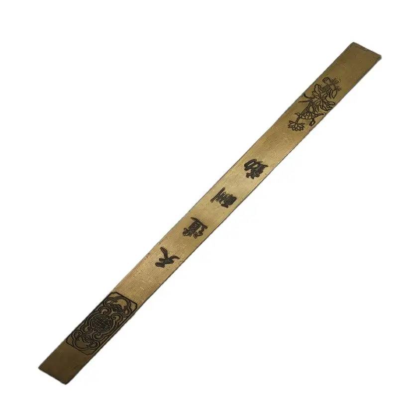 

Chinese Old Bronze Copper Teacher's Ruler For Beating Pupils