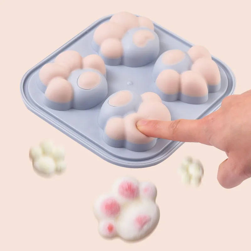 

Ice Hockey Cat Claw Ice Whisky Tray Silica Gel Ice Mold Round Mold Kitchen Accessories Bar Supplies Ice Tray Popsicle Mould