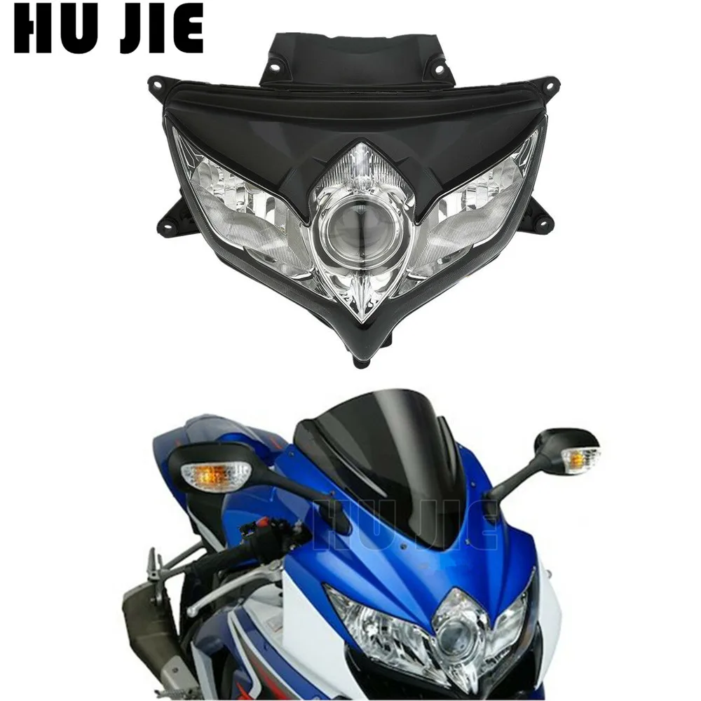 

Передняя фара мотоцикла в сборе для Suzuki GSXR 600 750 K8 2008 2009 / GSXR600 GSXR750 08 09, высокое качество, ABS