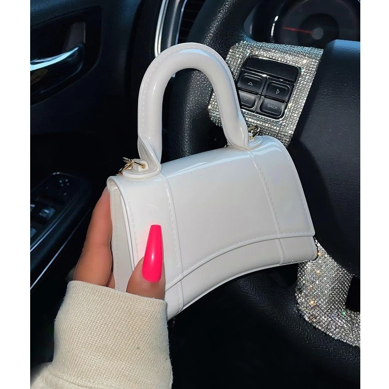 

Модная Сумка-желе карамельных цветов, уличная женская сумка-мессенджер, повседневная сумка, милая маленькая сумка на цепочке