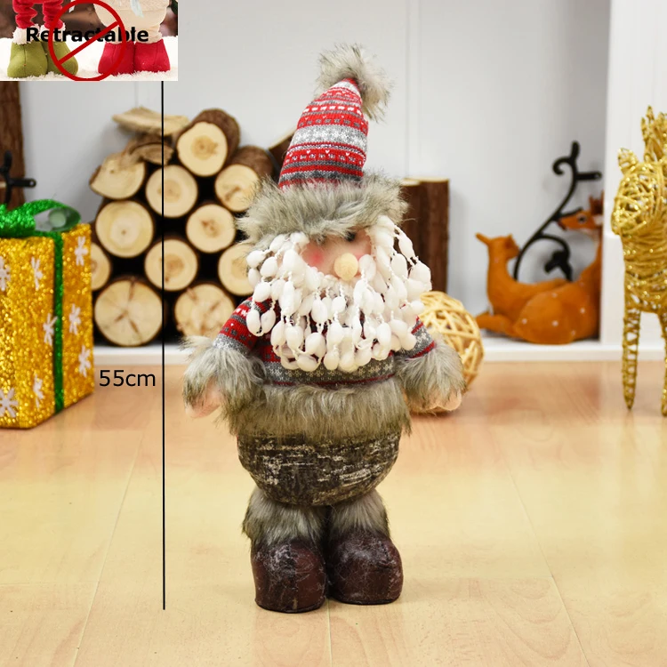 santa claus227 Новогодние рождественские украшения для дома, Рождественские елочные украшения, рождественские куклы, статуэтки, рождественский подарок, Navidad - Цвет: santa claus227