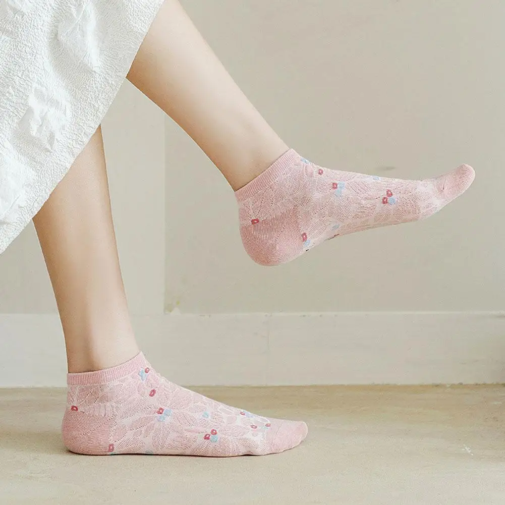 

Three-dimensional Flower Embossed Concave Convex Retro Socks Socks Spring Autumn Socks Fashion Nylon Boat Women Girls P0J4