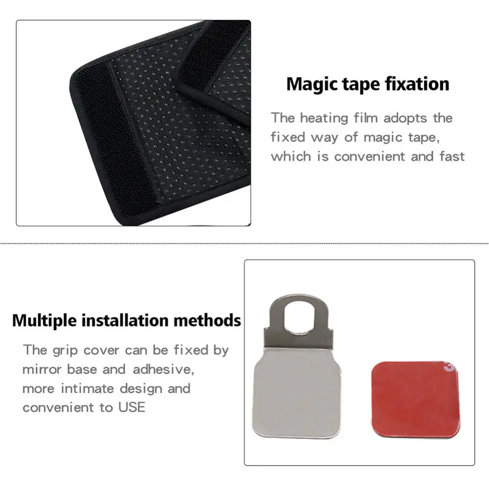 

80% Dropshipping!! 1 Set 12V Motorcycle 3-Gear Heating Hand Grip Pads Electric Handlebar Sleeves