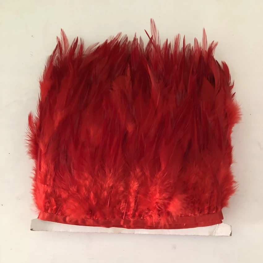 Атласная лента для украшения одежды отделка из перьев петушиных высота 8 13 см 3 5