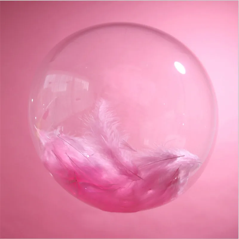 Прозрачный Гелиевый шар из ПВХ 18 дюймов или наклейка на день рождения перо