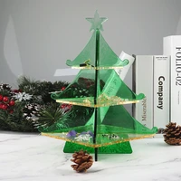 christmas tree snowflake storage box mold diy crystal epoxy mold resin jewelry ornament decoration silicone mould set wholesale