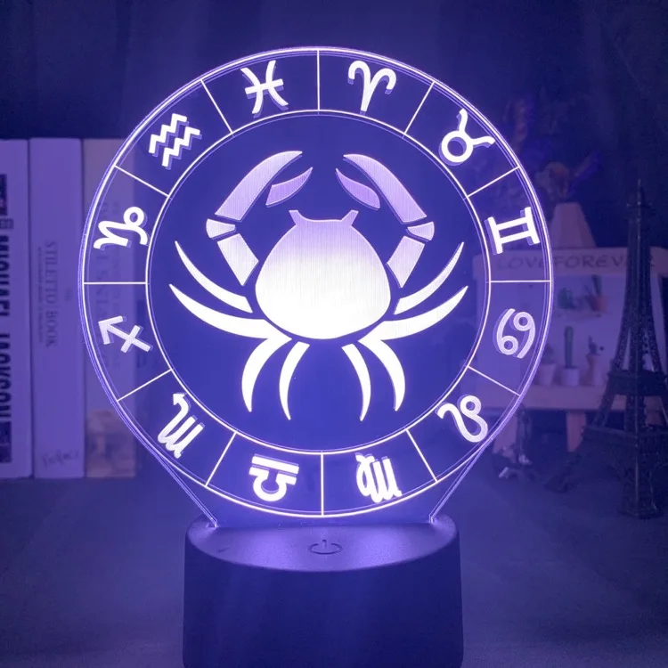 Детский ночной Светильник рака Led Цвет изменение сенсорный Сенсор ночник для