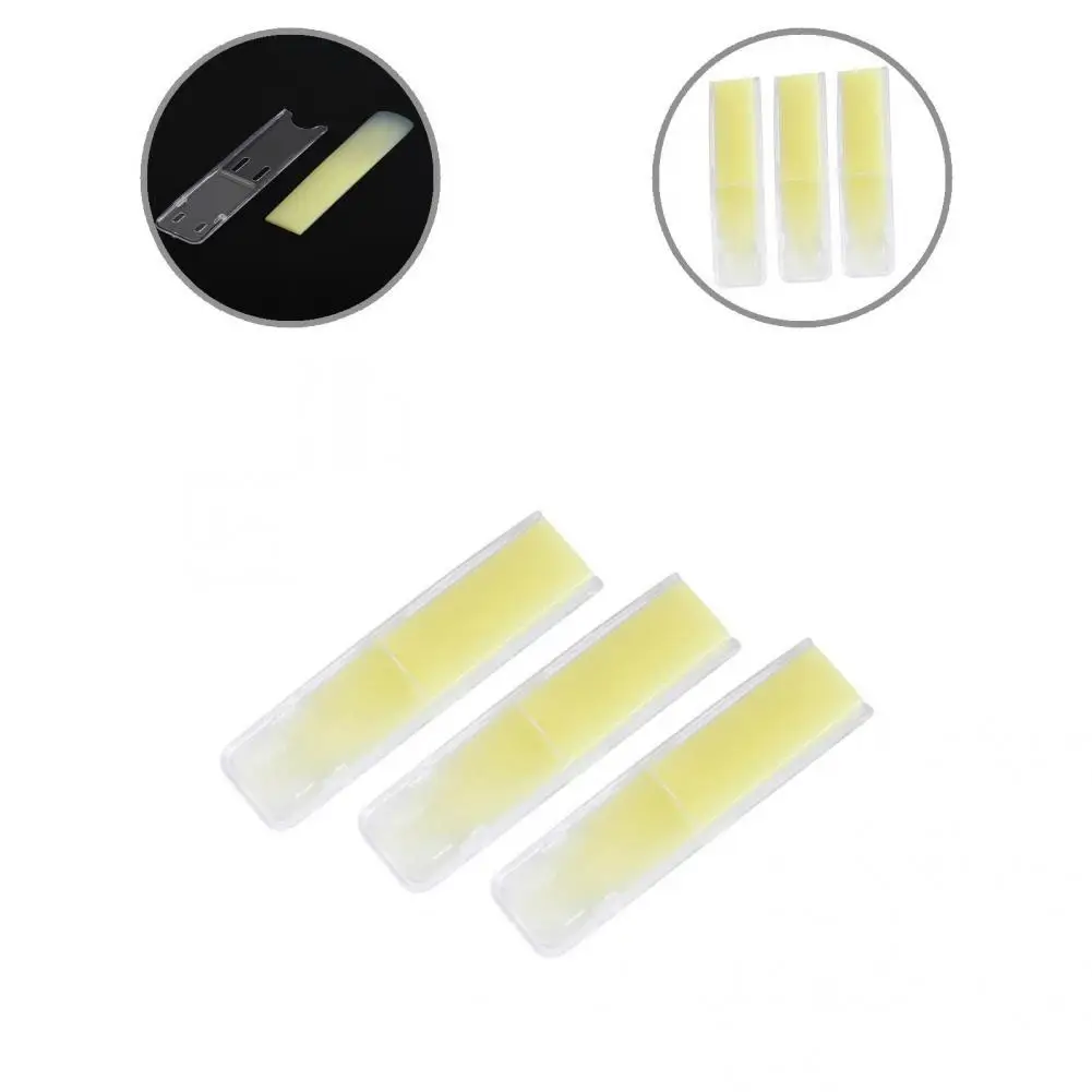 

Portable 3Pcs/Set Delicate Smooth Anti-Corrosion Portable Tenor Saxophone Reed Mini Reed Reusable Saxophone Supplies