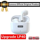 Обновленные оригинальные беспроводные наушники Lenovo LP40 TWS, Bluetooth 5,0, двойное Стерео шумоподавление, басы, сенсорное управление, спортивные наушники