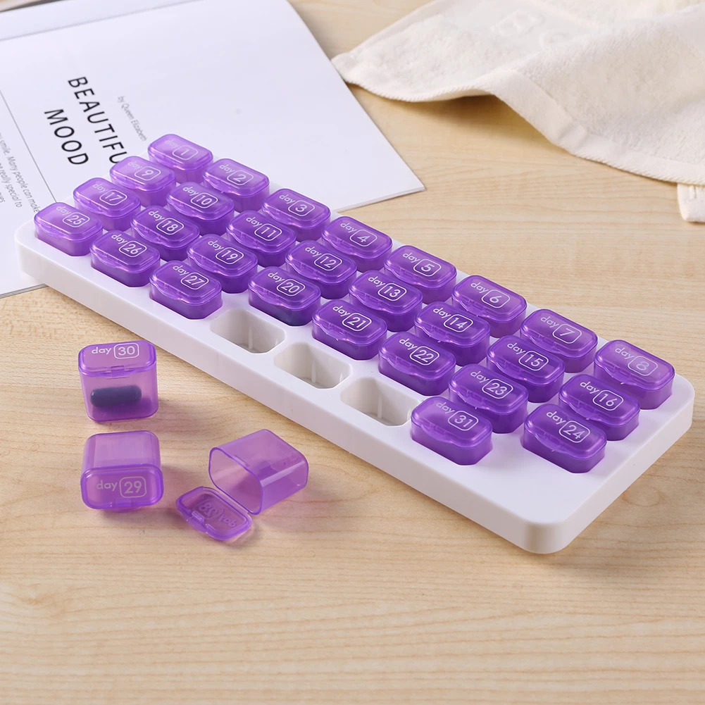 31/7 Grids 7 Days Weekly Pill Box Tablet Holder Storage Case Medicine Drug Container Mini Cells | Красота и здоровье