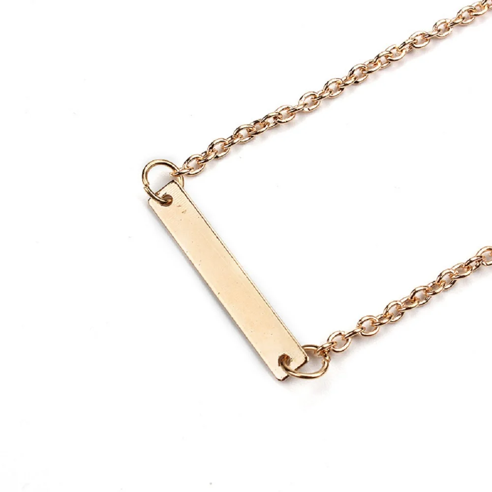 1 шт. простой баланс очарование Wish Card Choker колье цепочка золотой цвет для женщин