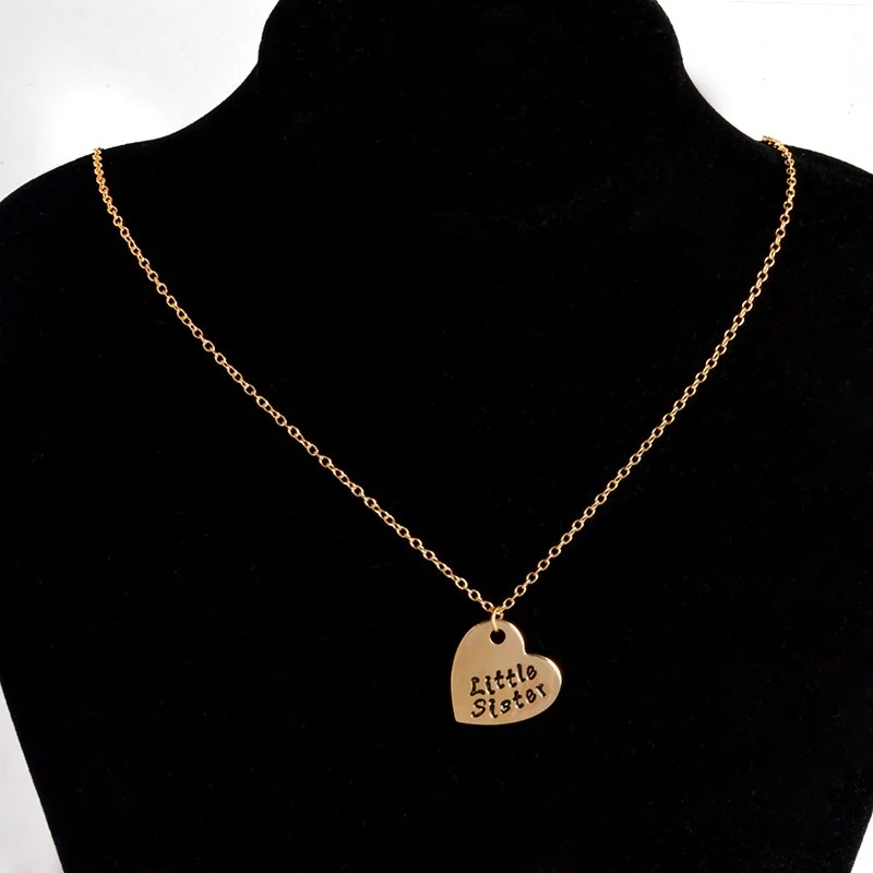 Простые Модные женские туфли Цепочки и ожерелья для сестры подруги любовь