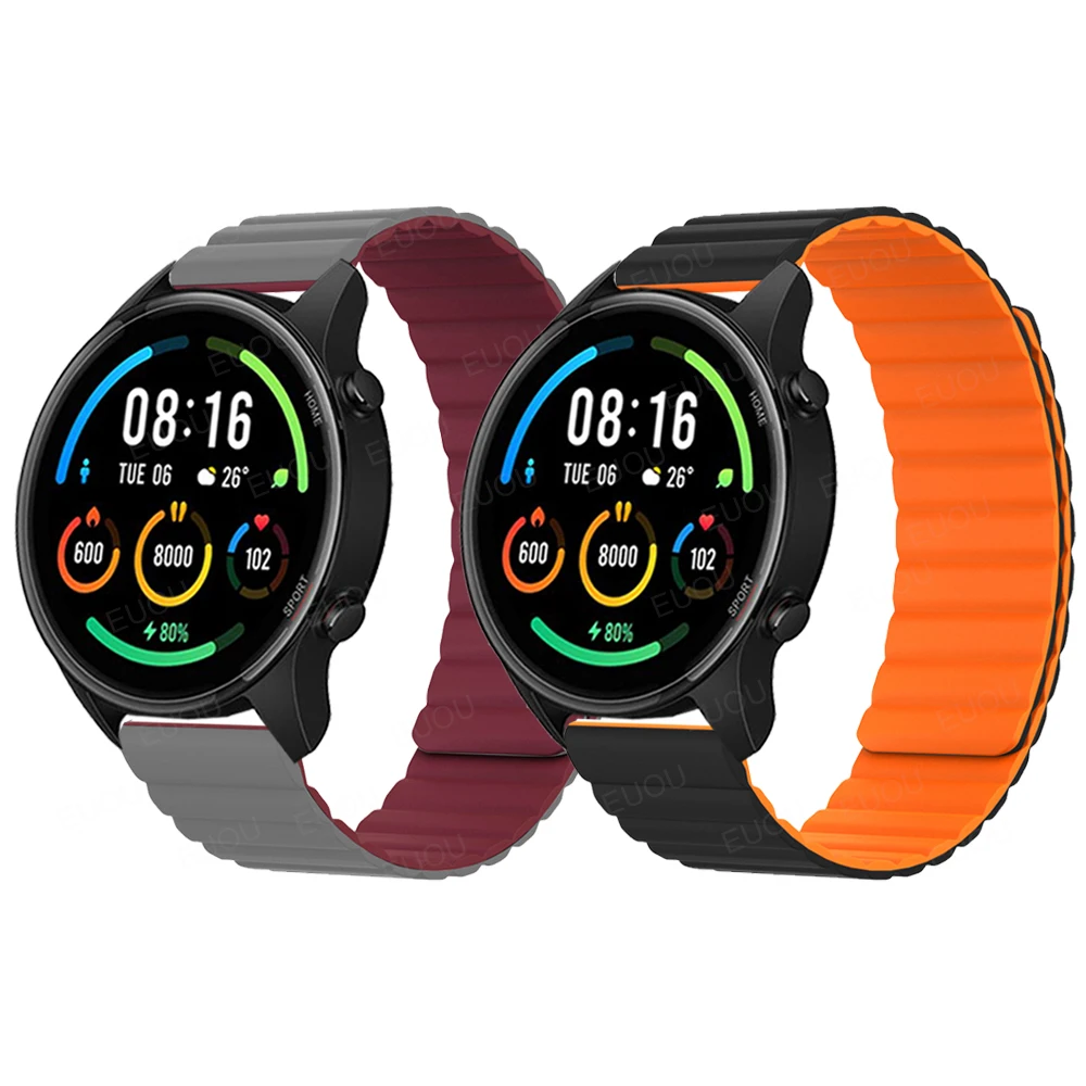 

Silicone magnetic band For xiaomi mi watch color strap bracelet for xiaomi mi smart watch color sports edition replacement Bands