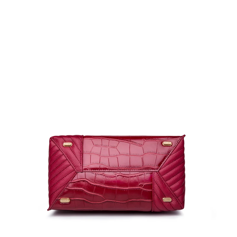 ZOOLER женская сумка из коровьей кожи 100% натуральная кожа сумки винного цвета