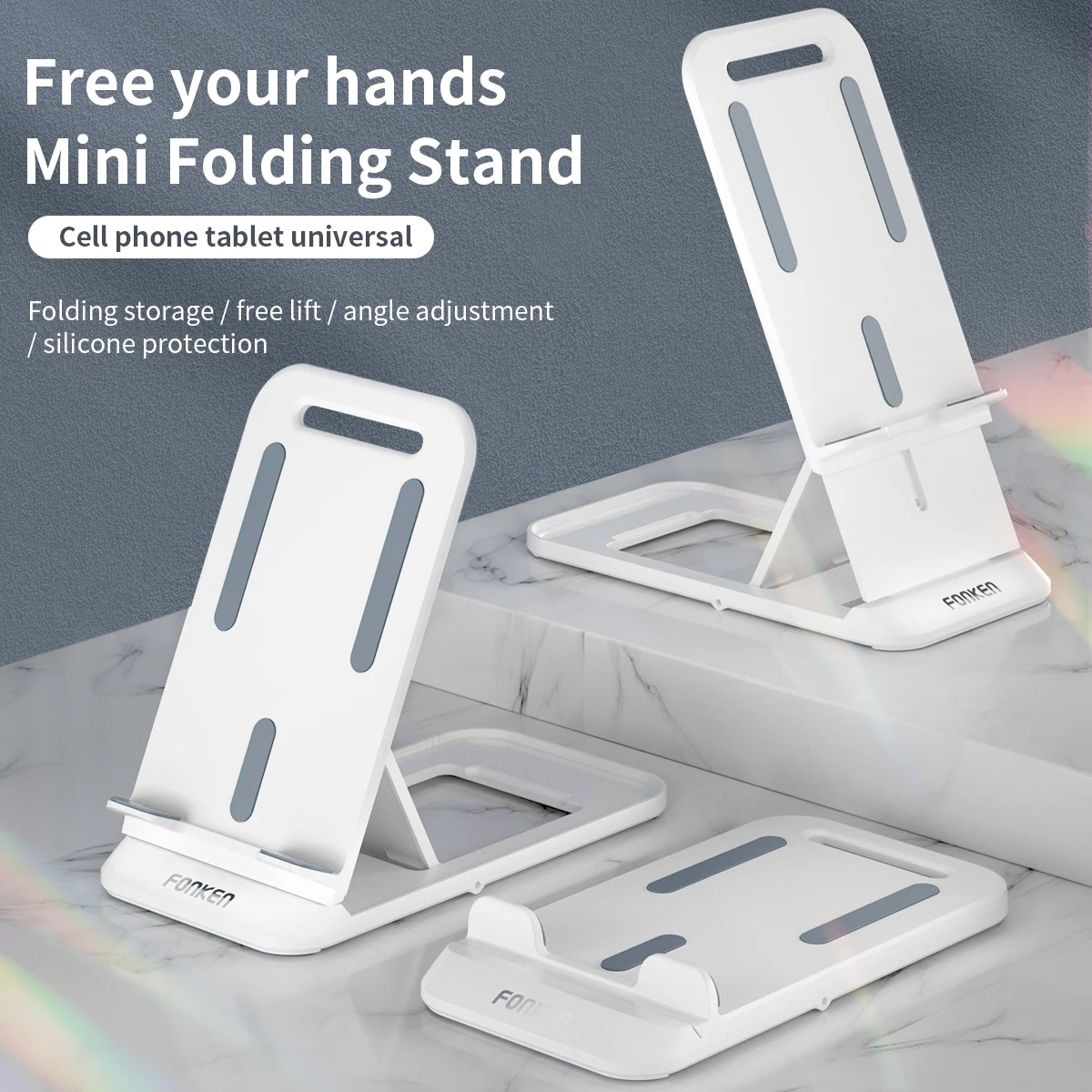 

Clearance Sale Desktop Mobile Phone Holder Stand for IPhone IPad Adjustable Tablet Foldable Table Cell Phone Desk Stand Holder