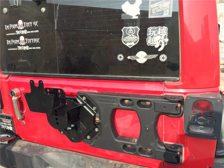 Комплект для установки запасных шин J152 JK wrangler 2007 2016 алюминиевый кронштейн|Фара