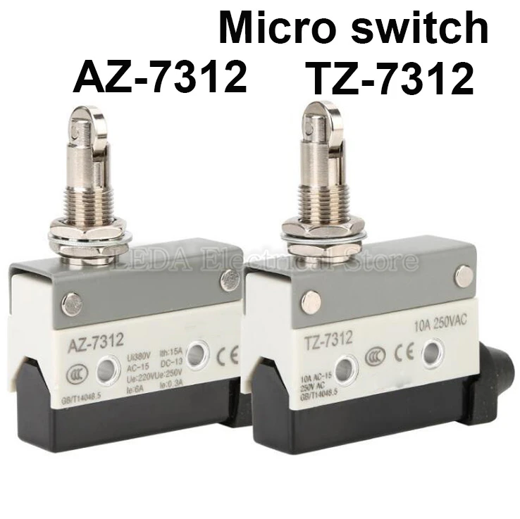 1 шт. AZ-7312/TZ-7312 10A 250VAC 15A 380VAC горизонтальный предел Микровыключатель небольшой пыли ключ микро переключатель