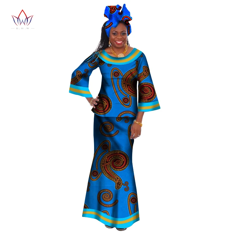 Женские модные комплекты одежды 2020 года топ с круглым вырезом и юбка до щиколотки