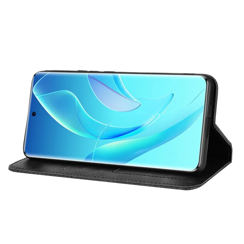 

Suitable for Huawei Honor 60 PRO 50 Pro anti-drop magnetic card mobile phone case, clamshell leather retro luxury wallet case