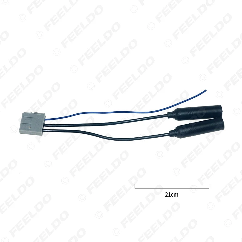 Автомобильная стереомагнитола FEELDO с двумя головками штекер-гнездо антенный