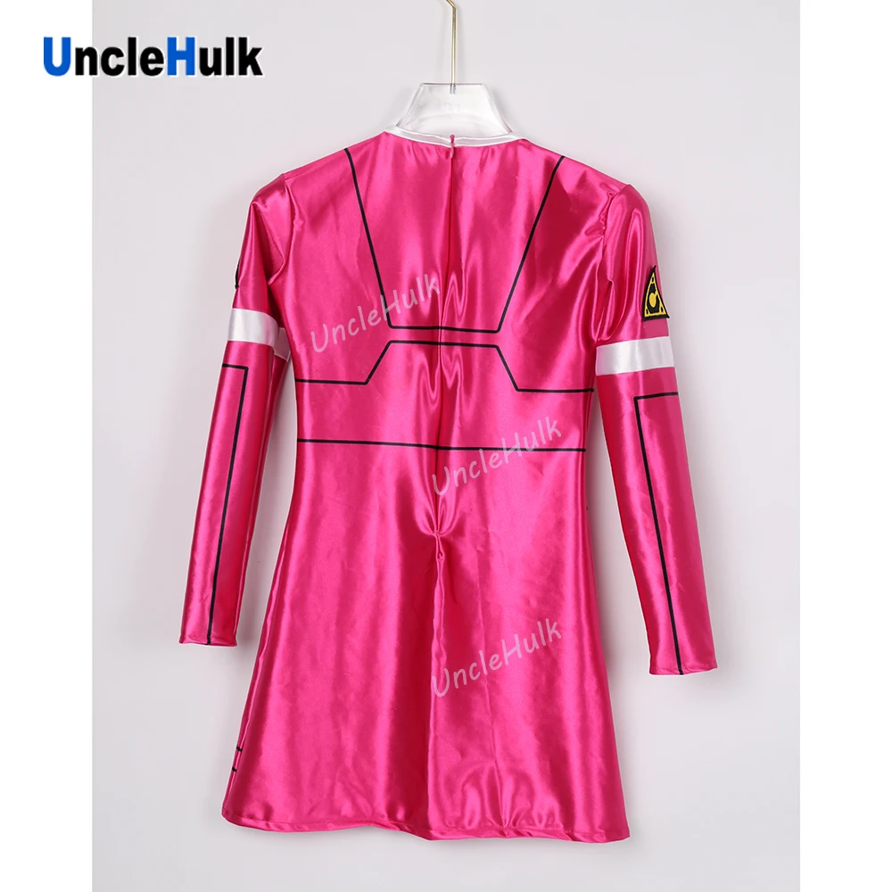 Костюм для косплея Gekisou Sentai Carranger Pink Racer из атласной ткани топы и брюки | UncleHulk -