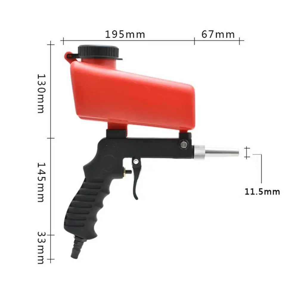 Пневматический Пескоструйный пистолет прочный комплект инструментов для