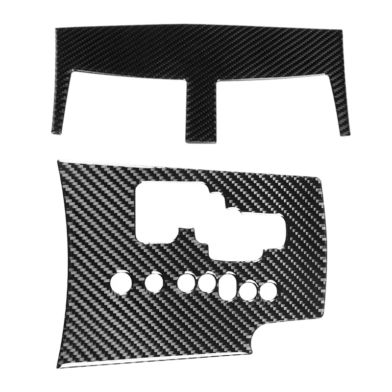 

1 Pcs Car Gear Shift Panel Trim Cover Frame Decal & 1 Pcs Central Control Air Vent Cover Trim Decor Sticker