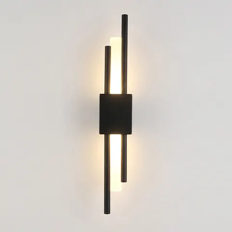 Современный стильный настенный светодиодный светильник, лампа цвета бронзового золота и черного цвета для гостиной, спальни, коридора, светильник для стены