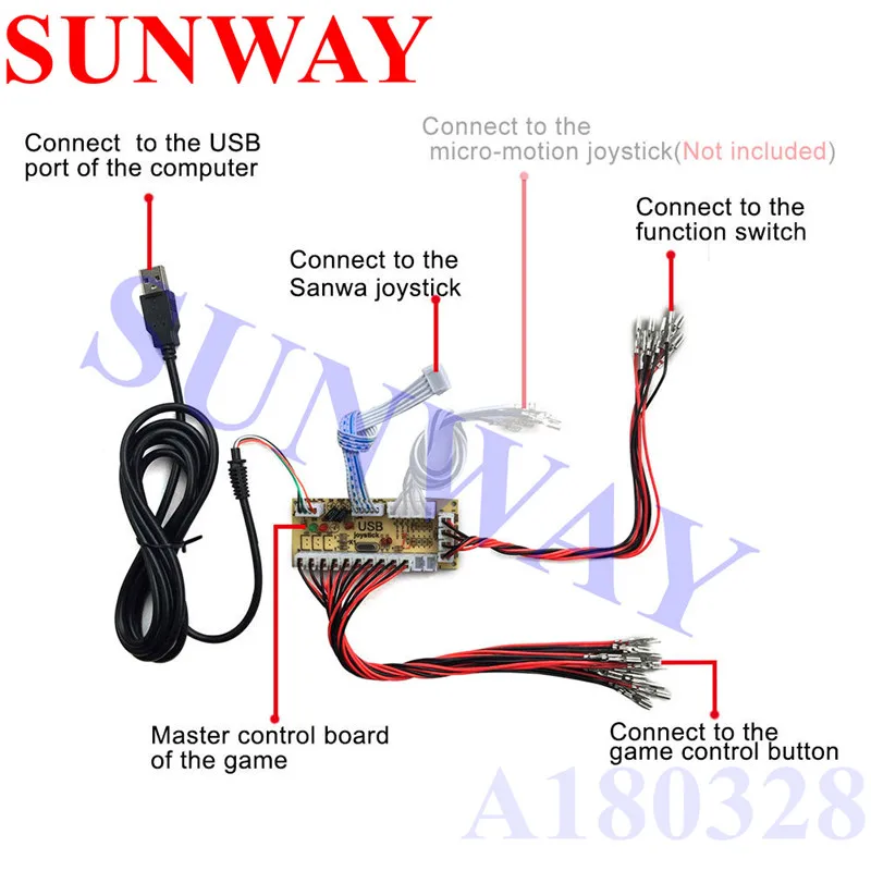 2 шт. USB кодировщик для джойстика и кнопки ПК|usb encoder|zero delay arcadeencoder usb arcade |