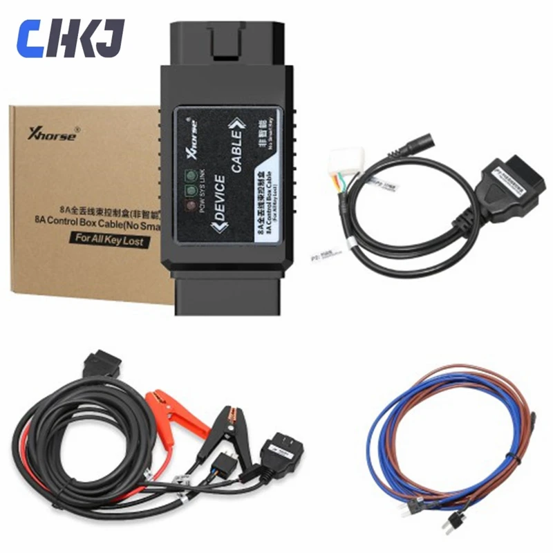

CHKJ Xhorse VVDI Toyota 8A не умный ключ, все ключи, адаптер для потери, поддерживает VVDI2 Key Tool Max + Mini OBD инструменты
