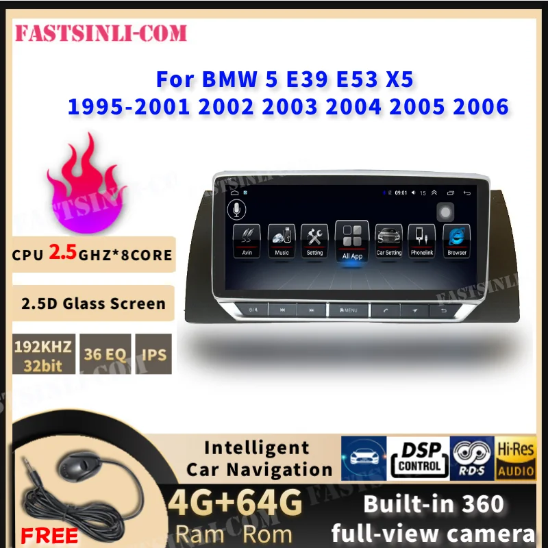 Автомобильный плеер Android для BMW 5 E39 E53 X5 1995 2001 2002 2003 2004 2005 2006 Gps навигация Wifi радио