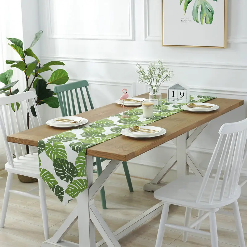 Высококачественный простой современный ветровой стол флаг для западного стола