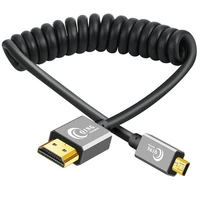spring micro hdmi to hdmi compatible cable 3d 4k high speed adapter male male micro hdmi compatib cable for gopro raspberry pi 4