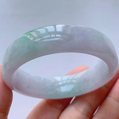

Zheru jewelry natural Burmese jade two-tone 54-64mm bracelet elegant princess jewelry for mother and girlfriend