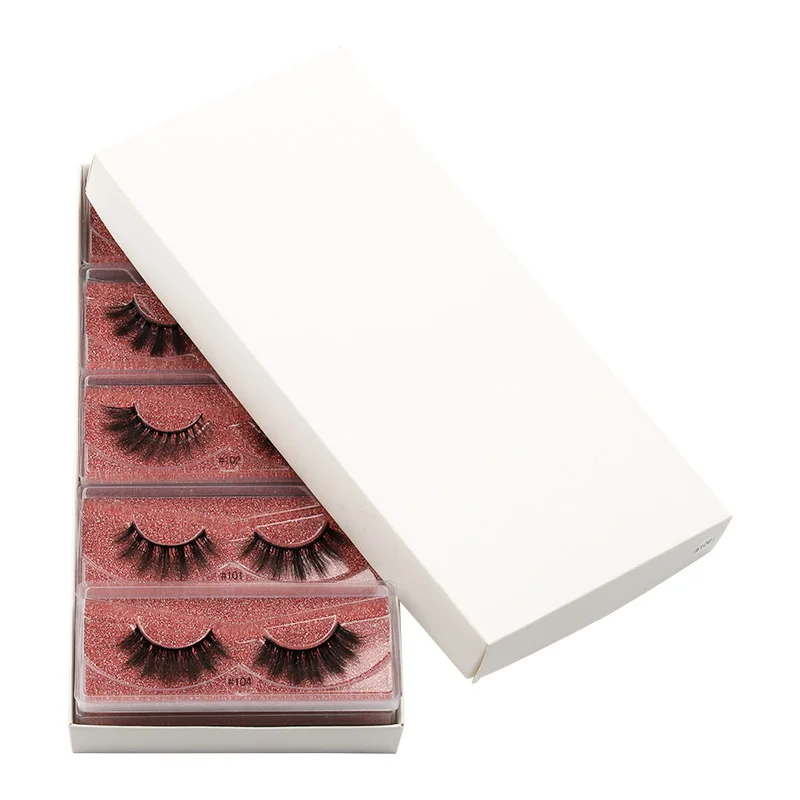 

Mix 10 Types Nature Mink Eyelashes With Glitter Cards 100% Handmade False Eyelash 3D Mink Lashes Natura Makeup Wholesale In Bulk