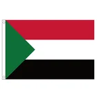 Бесплатная доставка, флаг султана zwjflagshow 90*150 см, высококачественный полиэстер, подвесной Национальный флаг Судана, баннер для украшения